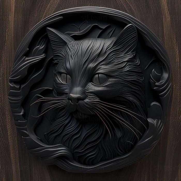 3D модель Черная кошка (STL)